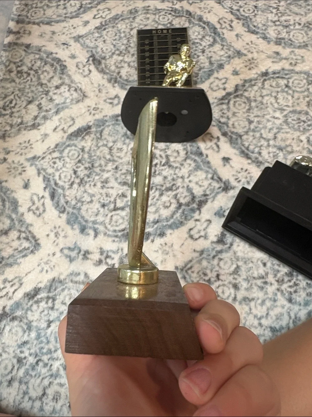 Men's Silver-Tone Football Trophies